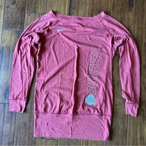 Nike Dri-FIT Red Long Sleeve Shirt